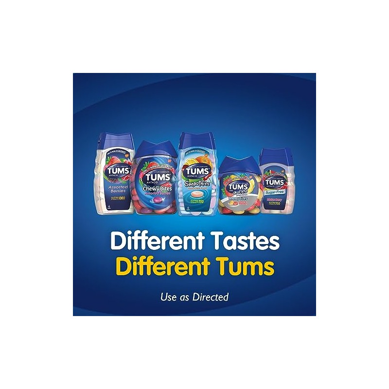 TUMS TUMS Tablets, 8 Count (Pack of 3)