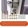 Replacement Door Hinge Pin and Bushing Repair Kit Lock Nuts