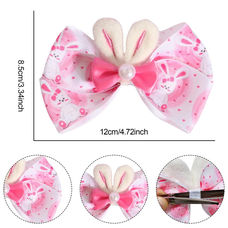 Easter Hair Bow Clips for Women Party 2PCS