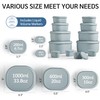 ISSEVE 12Pcs/Set Nesting Silicone Food Storage Containers with Lids, BPA