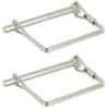cyclingcolors 2 x folding pins, folding plug, galvanised, lawn mower tractor, 10 mm x 90 mm