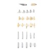 1 Set Pyrography Wood Working and Soldering Tips Alphabet Numbers