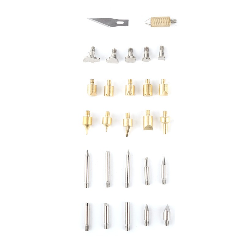 1 Set Pyrography Wood Working and Soldering Tips Alphabet Numbers