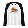 Tree-rantula Xmas Tree Tarantula Arachnid Festive Spider Raglan Baseball Tee