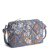 Vera Bradley Blake Crossbody, Polyester Twill, Larkspur Delphinum