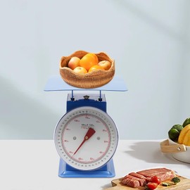 110-LBS Heavy Duty Portion-Control Mechanical Kitchen and Food Scale, Industrial Dial Scale, with Iron Platform for Supermarkets, Food Markets, Snack Shops， Express Packing, Vegetable Markets