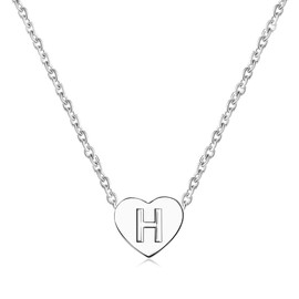 SBI Jewelry Women Silver Initial H Necklace Pendant Friendship Grandma Mom Daughter Sister Granddaughter Wife Auntie Best Friends Family Birthday Anniversary Mothers Day