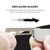 Feather SS Japanese Straight Razor, Black