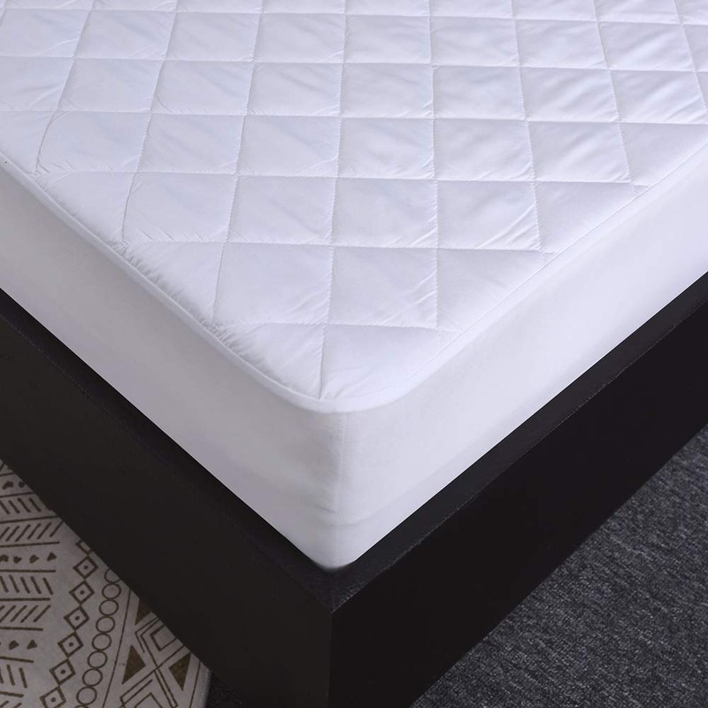 100% Waterproof Quilted Mattress Protector Cover Microfiber Quilted Topper Fitted