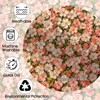 Floral Shower Curtain Pink Farmhouse Flowers Shower Curtain 72 X