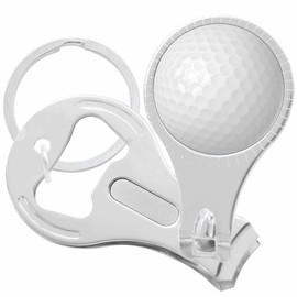 Golf Ball Pattern Nail Clippers Plus Bottle Opener Keychain