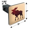 GRAPHICS & MORE Moose Red Forest Tow Trailer Hitch Cover