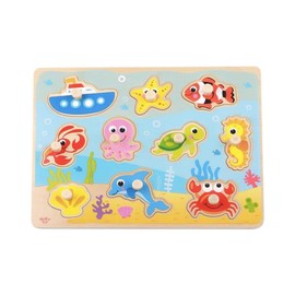 AB Gee abgee 921 TY856 EA Wooden Marine Puzzle 11pce, red