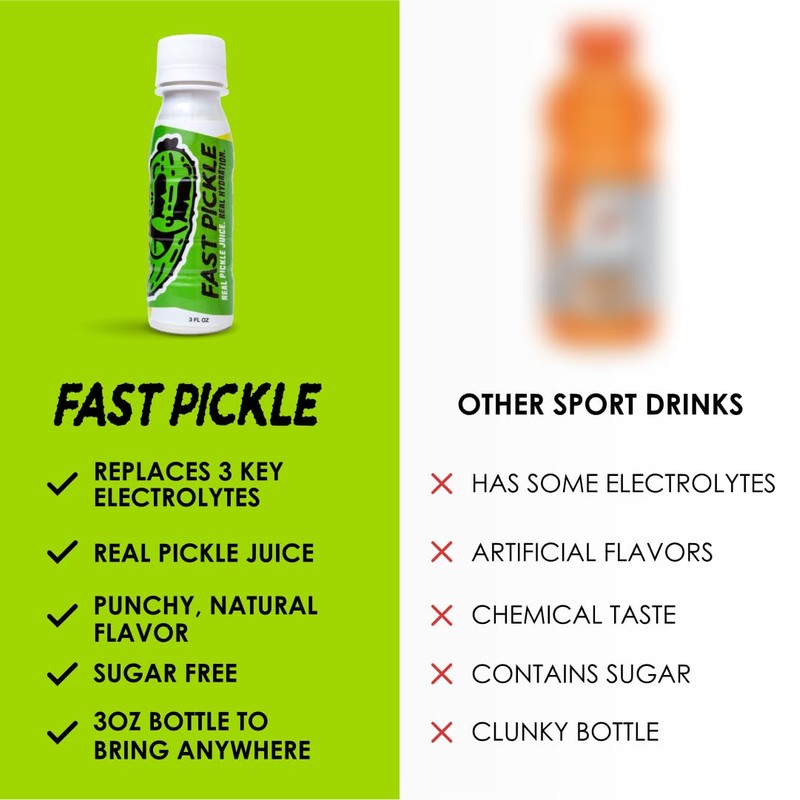 Fast Pickle Juice Pickle Shots For Leg Cramps Relief -
