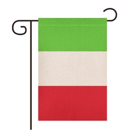 Italy Italian Garden Flag,Garden Decoration Flag,Indoor and Outdoor Flags,Celebration Parade Flags,Anniversary Celebration, Country Day, Linen Fabric,Double-Sided.