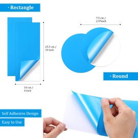 Outus Pool Patches Kit - 30 Blue Inflatable Patch Repair Kit Rectangular & Round Shapes Vinyl Patch for Air Mattress, Bounce House, Inflatable Toys, Tent, Swimming Ring