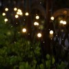 2 Pack Solar Powered LED Lights Firefly Lights Waterproof Outdoor