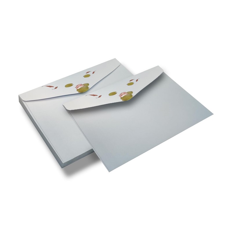 Tanshuqin 10 Pack Flower Envelopes 6.18 x 9.06 Inch Lotus