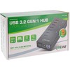 InLine® USB 3.2 Gen.1 Hub 7 Port Aluminium Housing Black