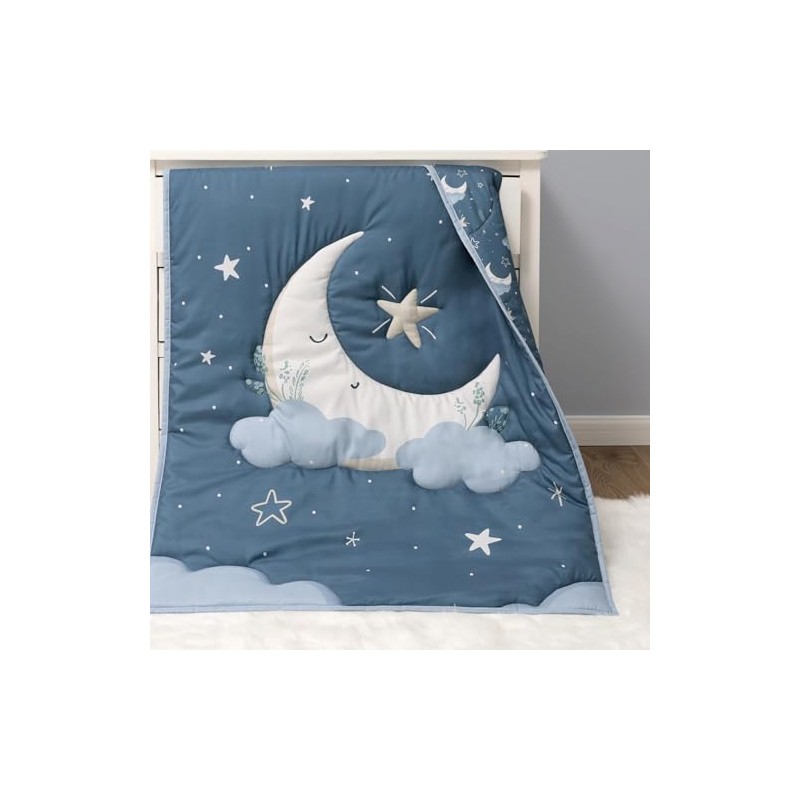 The Peanutshell 3 Piece Celestial Serenity Baby Crib Bedding Set