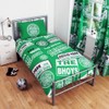Celtic Patch Duvet Set (Single) (Green)