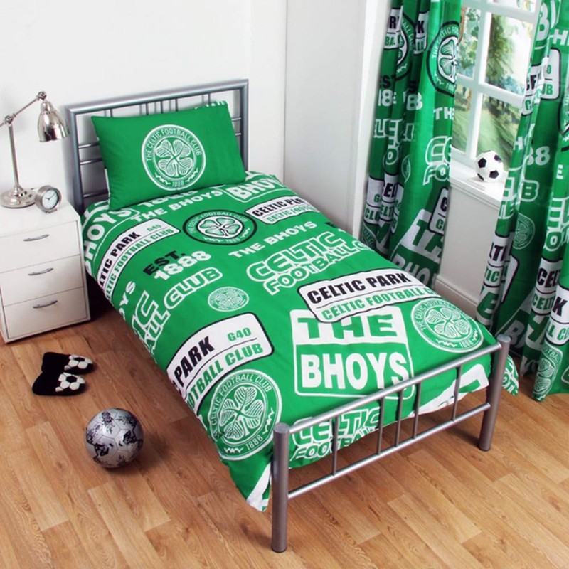 Celtic Patch Duvet Set (Single) (Green)
