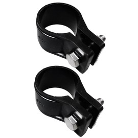 Kouei Kasei KFBS21-1505 Resin Hanging Band, 1.5 inches (38 mm), Plumbing Support, Pipe Fixing Bracket, Pinching, Mounting, Clamp Fastener, Outdoor, 2 Pieces, Black