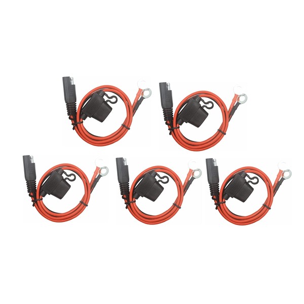 O Ring Terminal Cable - 2FT SAE Connector, Sae Plug