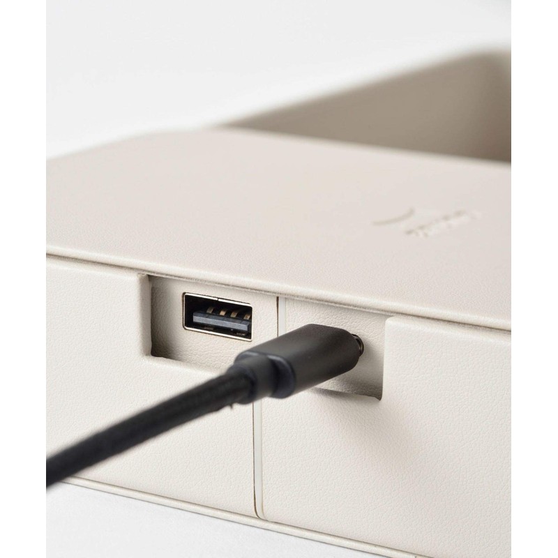 BRUNO Wireless Charger Greige Bruno Wireless Charger Desk Organizer for
