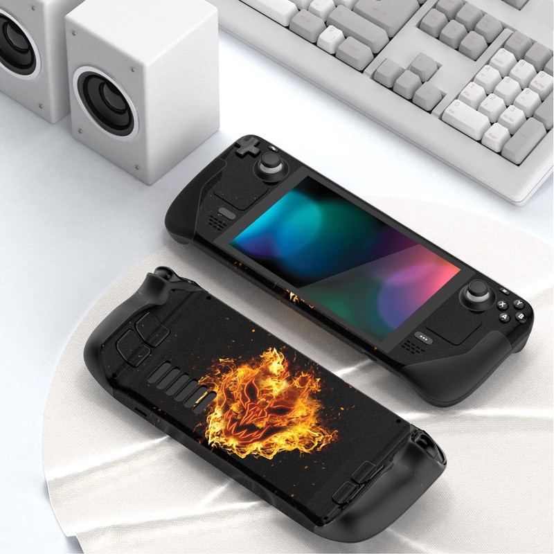PlayVital Full Set Protective Skin Decal for Steam Deck LCD,