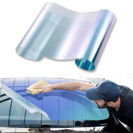XhuangTech Blue Chameleon Window Tint Windshield for Car, VLT70% Ceramic Front Windshield Tint 40Inch X 10Ft Automotive Window Tint Film, Heat&UV Blocking Sun Protection Anti-Glare Reflective Film