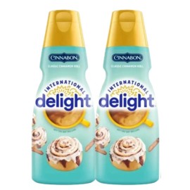 International Delight Cinnabon Cinnamon Roll Coffee Creamer 32 oz 2 Pk