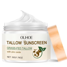 Beef Tallow Sun Cream Face Beef Tallow Sunscreen Moisturising Sun Protection Cream Contains Zinc Oxide Sun Protection Face Sunblock Sun Protection Lotion for the Whole Body for All Skin Types
