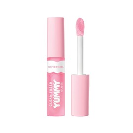 COVERGIRL COVERGIRL Clean Fresh Yummy Gloss ?ip Gloss, Sheer, Natural Scents, Vegan Formula - Sugar Poppy