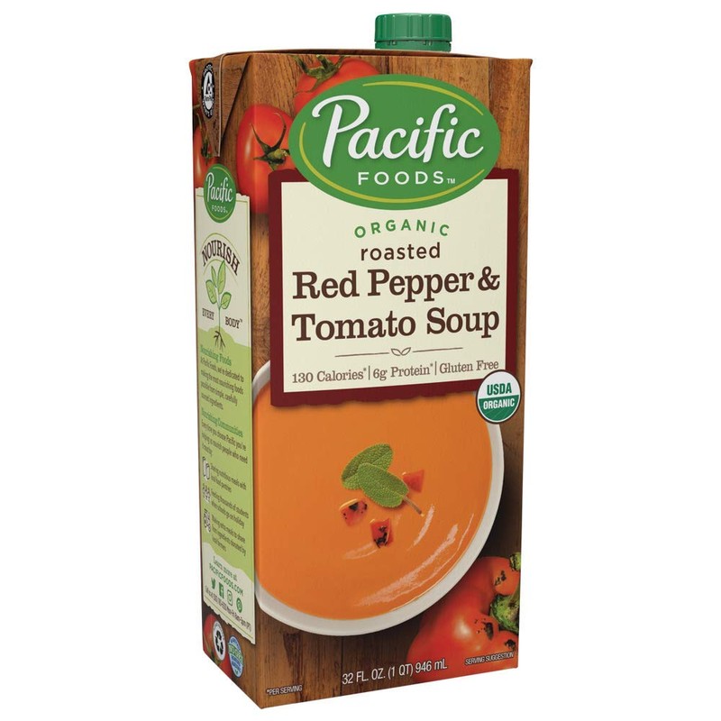 Pacific Organic Soup, Roasted Red Pepper & Tomato, 32 Ounce