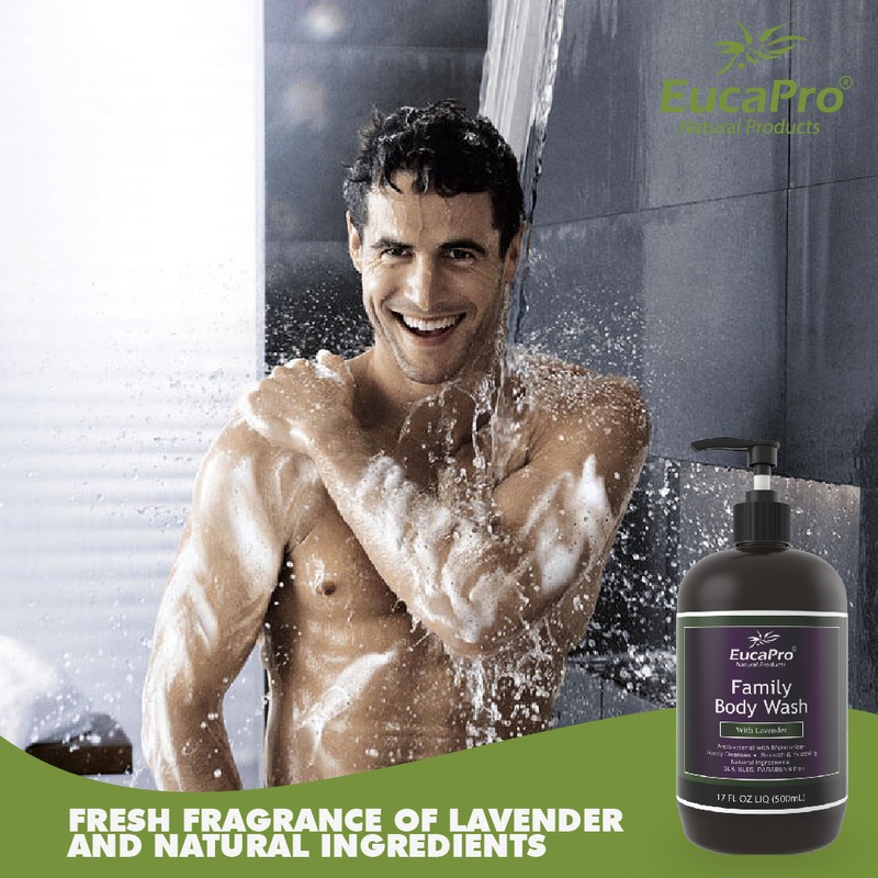 EucaPro Family Body Wash (Lavender, Eucalyptus) SLS Paraben Sulphate Free