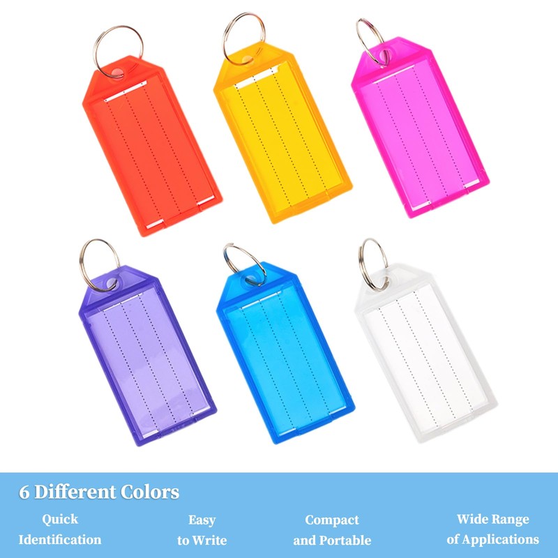 CIMOYBAI Pack of 30 Key Chains, Key Fob Can Be