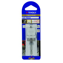 TIVOLY 11501320016 Special Plaster Bit Holder with Adjustment Stop, Grey