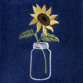 SKL Home Sunflower in Jar Hand Towel (2-Pack), Blue