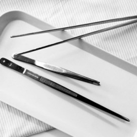 Stainless Steel Kitchen Tongs Tweezers for Meat BBQ Camping Plating Pasta 16cm