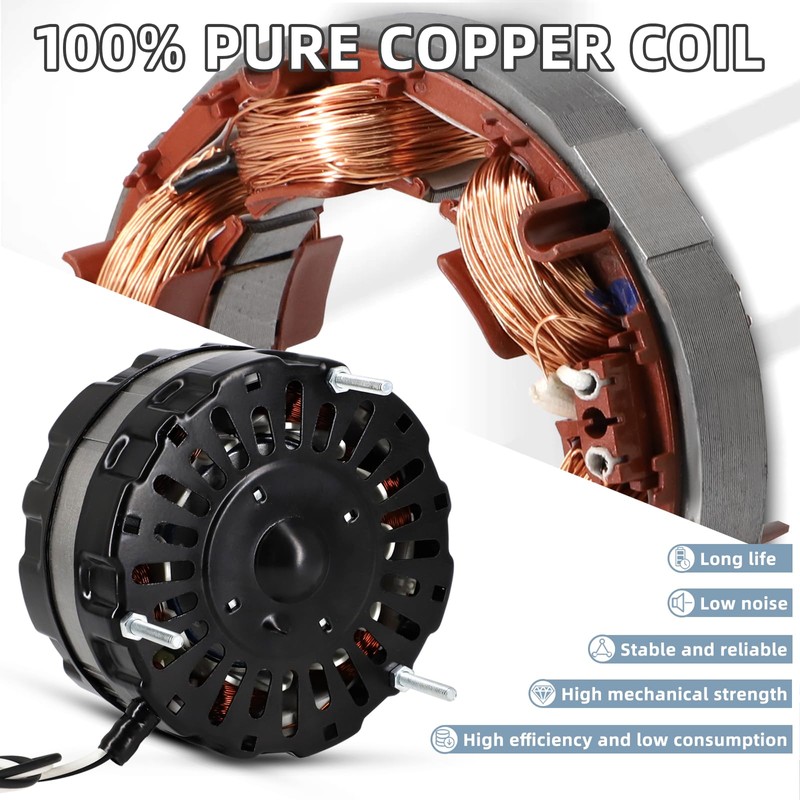 Criditpid F0510B2944, F0510B2497 Power Vent Attic Fan Motor Replacement for