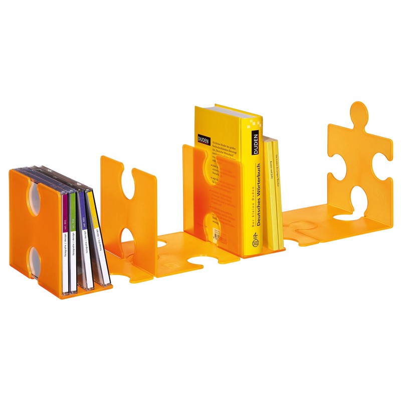 HAN 9212-61, CD rack/bookend PUZZLE. Modern, innovative and very stable.