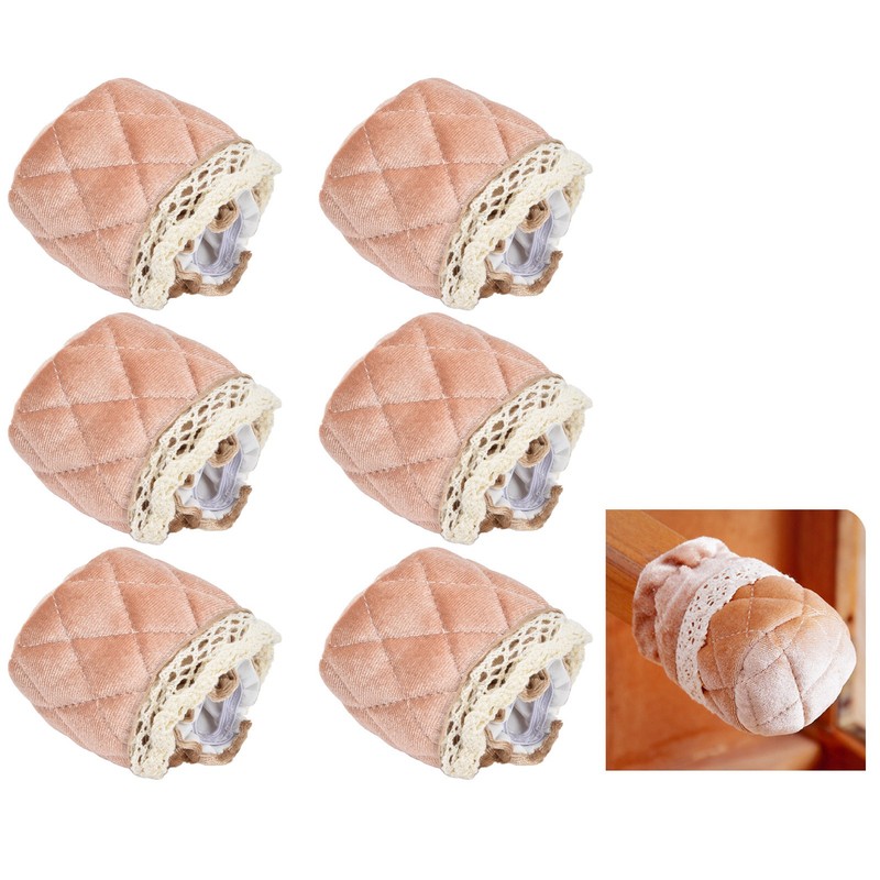 20Pcs Furniture Leg Covers Covers Flannel Lace Thickened Chair Legs