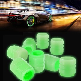 Tire Valve Stem Caps, 8Pcs Car Glow Tire Air Caps Cover, Universal Tire Valve Stem Covers 8PCS