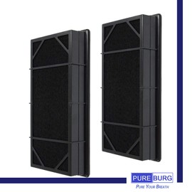 PUREBURG 2-Pack Filter Sets HEPA Filter+2 Pre-Filters Compatible with Honeywell HRF-C2/C1 Type C HRF-B1/B2 Fits HHT-011/080/081/085/090/140/145 Holmes HAP240/243/2404/2400/412/422/424/242 Air Purifier