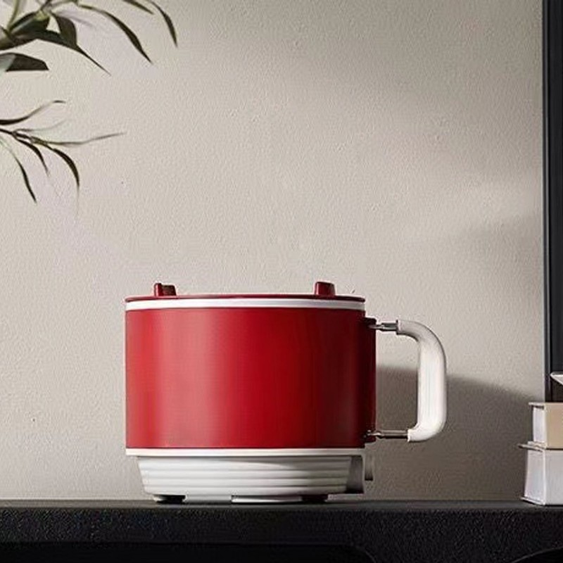 Electric Cooking Pot Quick Heating Mini Electric Cooker with Foldable