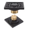 Floor Drain Quadrate Antique European Style Copper Stainless Steel Odor