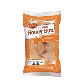 Cloverhill Bakery Jumbo Honey Bun, Glazed - 24 oz (6-Pack)