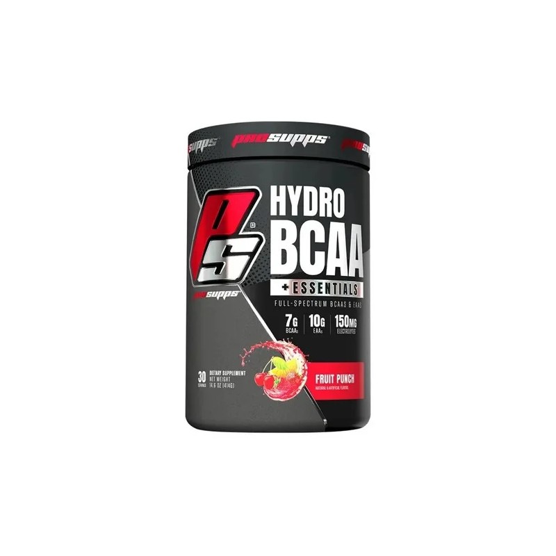 Aminoacido Prosupps Essentials Hydro Bcaa 30 Servicios Ponche de Fruta