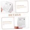 Ciieeo 4pcs Tiny Desk Calendar Mini Calendar Adorn Fresh Design